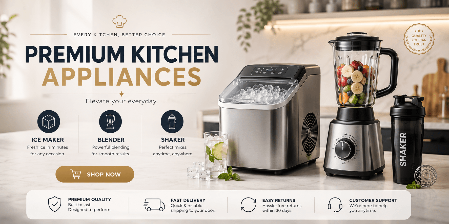 Shaker ASMR - Premium Kitchen Appliances